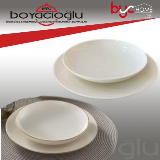 GÜRAL GBSATN20CK00 BONE ÇUKUR TABAK 20CM GÜRAL GBSATN20CK00 BONE ÇUKUR TABAK 20CM