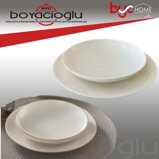 GÜRAL GBSATN25DU00 BONE SERVİS TABAK 25CM