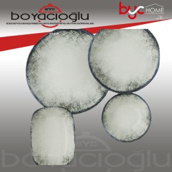 NBNEO19DU100562 GÜRAL 19CM DESENLİ DÜZ TABAK