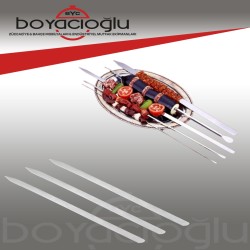 GÖNEN ÇELİK 304 KARE KUŞBAŞI ŞİŞ 6LI(4MM 50CM)