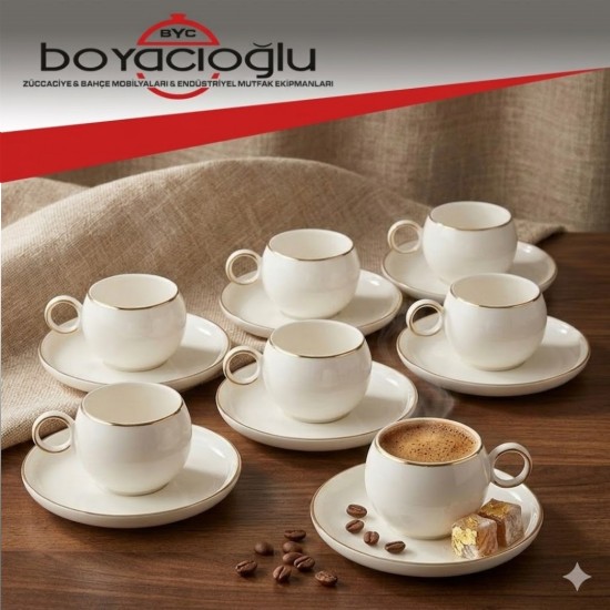 GURAL BONE CARINE ALBA 6LI KAHVE FİNCAN TK.