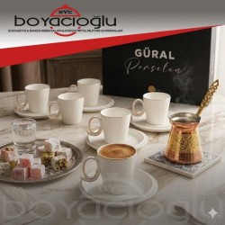 GURAL BONE CARINE CROWN 6LI KAHVE FİNCAN TK.