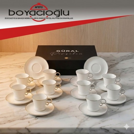 GURAL BONE CARINE KHAN 6LI KAHVE FİNCAN TK.