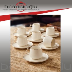 GURAL BONE CARINE MILLOW 6LI KAHVE FİNCAN TK.