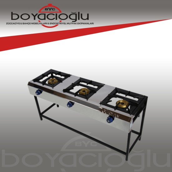 GÜRYAN ÜÇLÜ AYAKLI LOKANTA OCAK(LPG) BÜYÜK