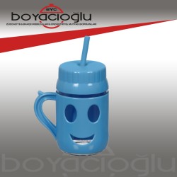 KUPA BARDAK HASIREVİM GÜLENYÜZ PİPETLİ