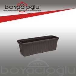SERİNOVA HASIR BALKON SAKSI 2NO 12LT 