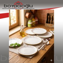 ACAR HCA-7728 LİVALDİ PASTA TABAK SET 6LI