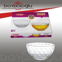 VİDREX HCB-68 PETEK CAM BAL 6LI KASE 6.5 CM