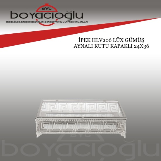 İPEK HLV206 LÜX GÜMÜŞ AYNALI KUTU KAPAKLI 24X36 İPEK HLV206 LÜX GÜMÜŞ AYNALI KUTU KAPAKLI 24X36
