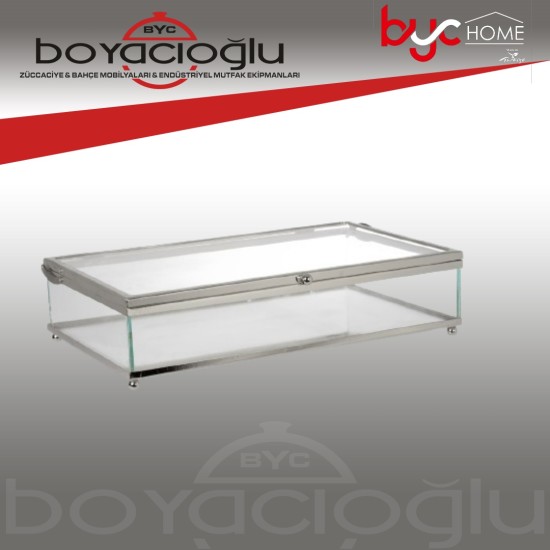 GÜMÜŞ CAM KUTU NO:7 23X11,5