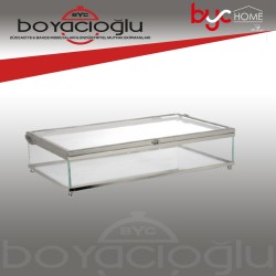 İPEK HNC067 GÜMÜŞ CAM KUTU 29X17CM