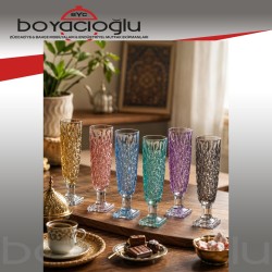 HERENCİA BEGONYA FLÜT KAHVE YANI BARDAK 6LI