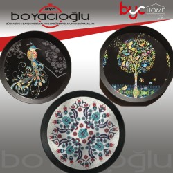HASIREVİM DESENLİ YUV PLS TEPSİ 45CM