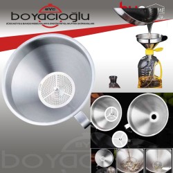 EPİNOX HUN-13 ÇELİK SÜZGEÇLİ YAĞ HUNİ 13CM Q