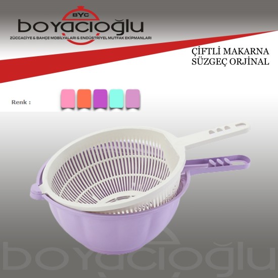 ÇİFTLİ MAKARNA SÜZGEÇ ORJİNAL ÇİFTLİ MAKARNA SÜZGEÇ ORJİNAL