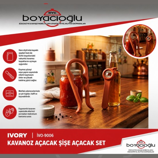 IVORY IVO-9006 KAVANOZ AÇACAK ŞİŞE AÇACAK SET