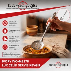 IVORY IVO-ME278 LÜX ÇELİK SERVİS KEVGİR