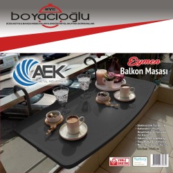 METAL KATLANIR BALKON MASASI 45X85
