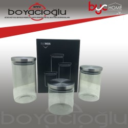 BUENOS JML-1349 METL KPK 3LÜ KAVANOZ TK