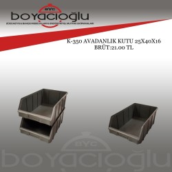 K-350 AVADANLIK KUTU 25X40X16