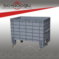 GRİ TAŞIMA KONTEYNIRI(ÇAMAŞIR TEKNESİ)
