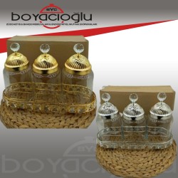 BYC K112 KRİSTAL TAŞLI İSTEME KAVANOZU