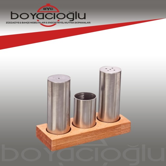 KISMET KBT-131 METAL 3LÜ TUZLUK TK. KÜRDANLI KISMET KBT-131 METAL 3LÜ TUZLUK TK. KÜRDANLI