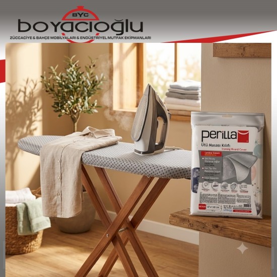 PERİLLA KLF54001 KEÇELİ ÜTÜ MASASI KILIFI 47X130