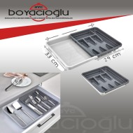 KARALI KP-168 AYARLI ÇEKMECE KAŞIKLIK