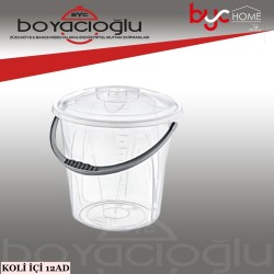 KP KR701 ŞEFFAF KOVA ÖLÇEKLİ KPKLI 4NO 15LT