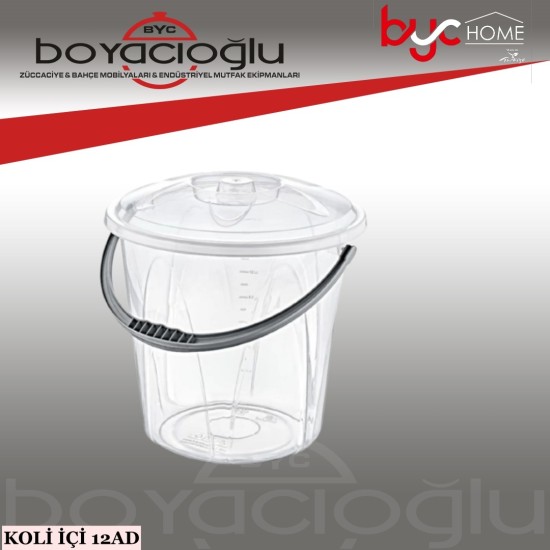 KP KR703 ŞEFFAF KOVA ÖLÇEKLİ KPKLI 5NO 20LT KP KR703 ŞEFFAF KOVA ÖLÇEKLİ KPKLI 5NO 20LT