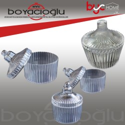 KP KR743 KRİSTAL ŞEKERLİK YUVARLAK