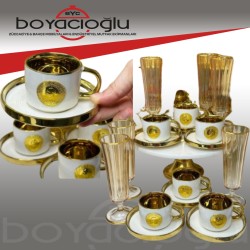 KRD HOME 4602 ALTIN 6LI KAHVE FİNCAN TK