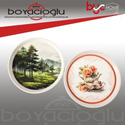 KRN-112 BEYAZ YUVARLAK PLS TEPSİ
