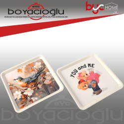 KRN-417 BEYAZ KARE PLS TEPSİ