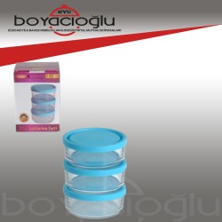 VİDREX OSLO 3LÜ SAKLAMA SETİ 12CM