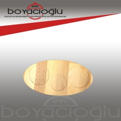 BYC BAMBU OVAL  KAHVE SUNUM TABAĞI