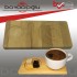 BYC BAMBU DİKDÖRTGEN ÇİFT KAŞIK BÖLMELİ  SUNUM TABAĞI