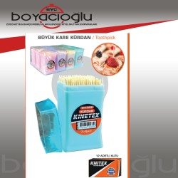 KNİTEX KTX-2458 BÜYÜK KARE KÜRDAN 12Lİ PK