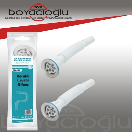 KNİTEX KTX-2581 KÖRÜKLÜ LAVABO SİFON