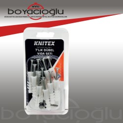 KNİTEX KTX-2603 6LIK DÜBEL VİDA SET