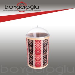 35X50 AHŞAP BAKLİYAT KOVASI KAPAKLI