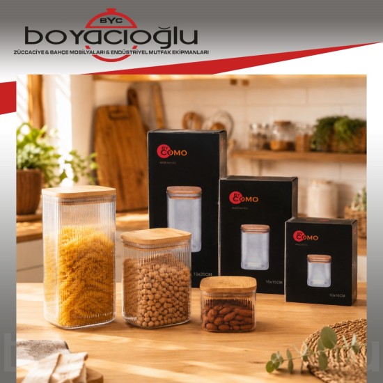 COMO KYR-5005 BAMBU KPK KARE KAVANOZ 1,1LT