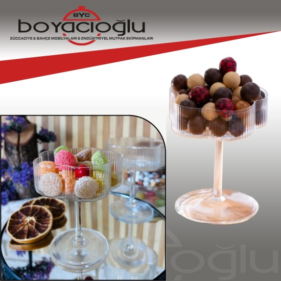 LUCA MİA LM-0002 AYAKLI MAGNOLİA SUNUM BARDAK LUCA MİA LM-0002 AYAKLI MAGNOLİA SUNUM BARDAK