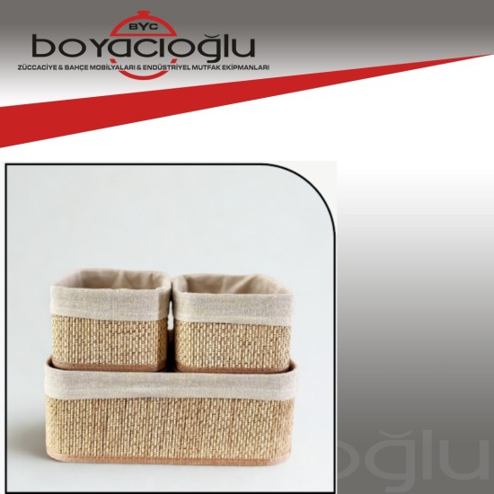 LUCA MIA LM-6024 BAMBU BAMBOO SEPET 3LÜ LUCA MIA LM-6024 BAMBU BAMBOO SEPET 3LÜ