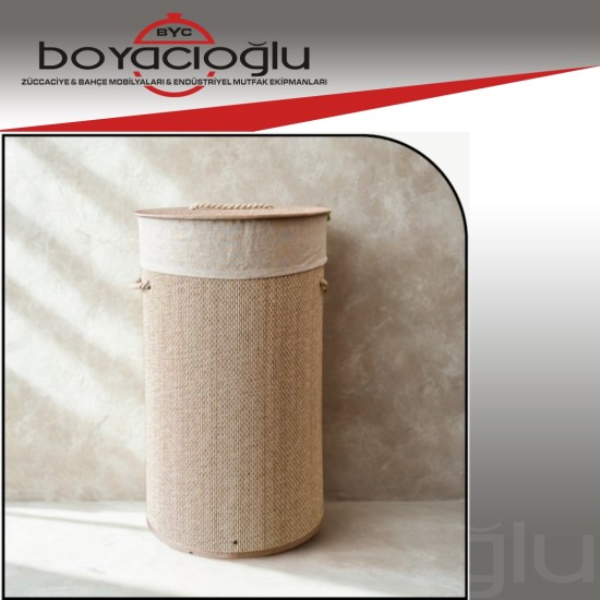 LUCA MIA LM-6027 BAMBU YUV. KİRLİ ÇAMAŞIR SEPETİ  LUCA MIA LM-6027 BAMBU YUV. KİRLİ ÇAMAŞIR SEPETİ