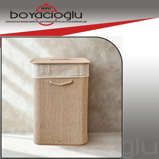 LUCA MIA LM-6028 BAMBU DİKD. KİRLİ ÇAMAŞIR SEPETİ  LUCA MIA LM-6028 BAMBU DİKD. KİRLİ ÇAMAŞIR SEPETİ