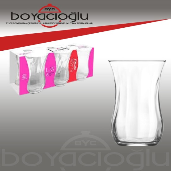 LAV-30020 OPTE OPTİKLİ 6LI ÇAY BARDAK LAV-30020 OPTE OPTİKLİ 6LI ÇAY BARDAK