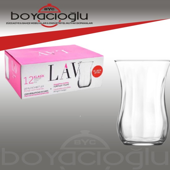 LAV-30020 OPTH OPTİKLİ ÇAY BARDAK 12Lİ LAV-30020 OPTH OPTİKLİ ÇAY BARDAK 12Lİ